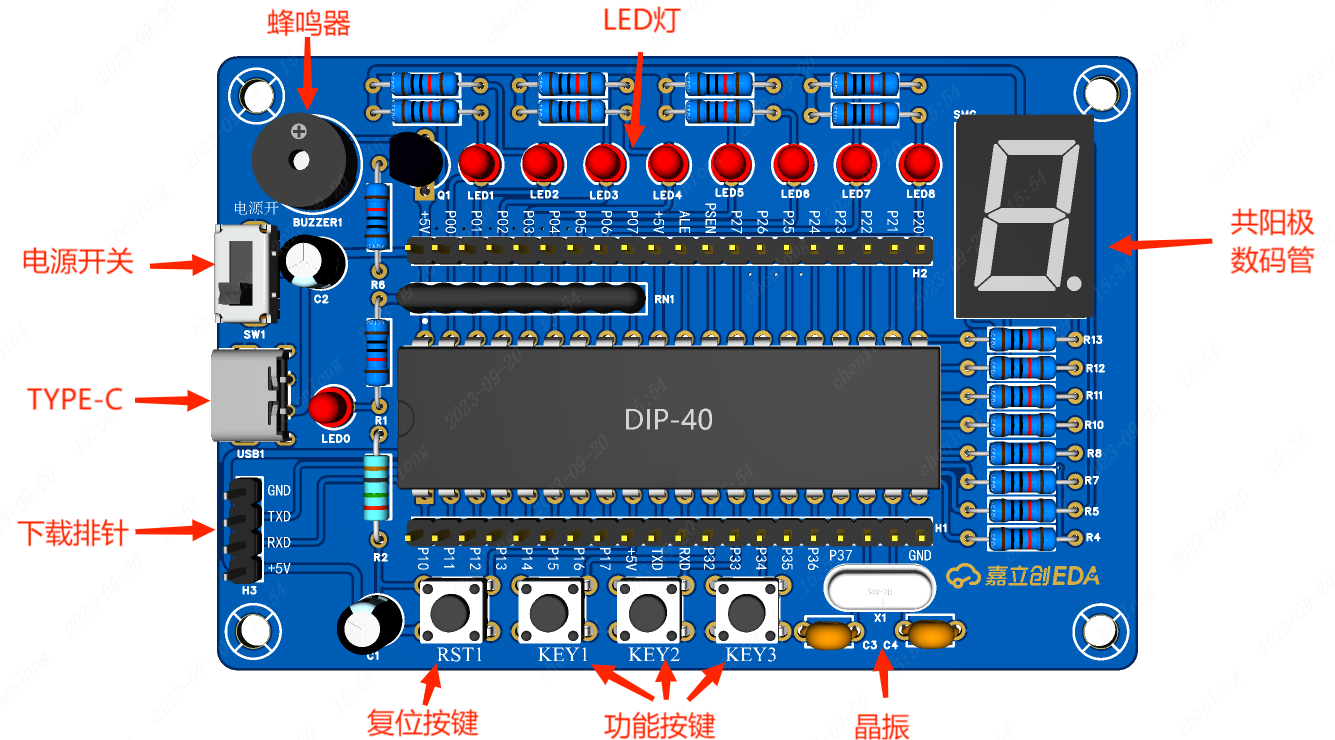 [Training Project] 51 Microcontroller Core Board,-EEWorld Reference ...