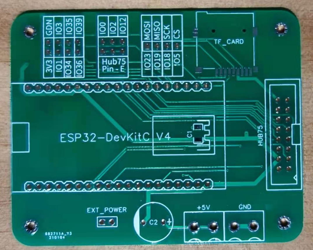 ESP32开发板的Hub75/Hub75E适配板,———EEWorld参考设计中心