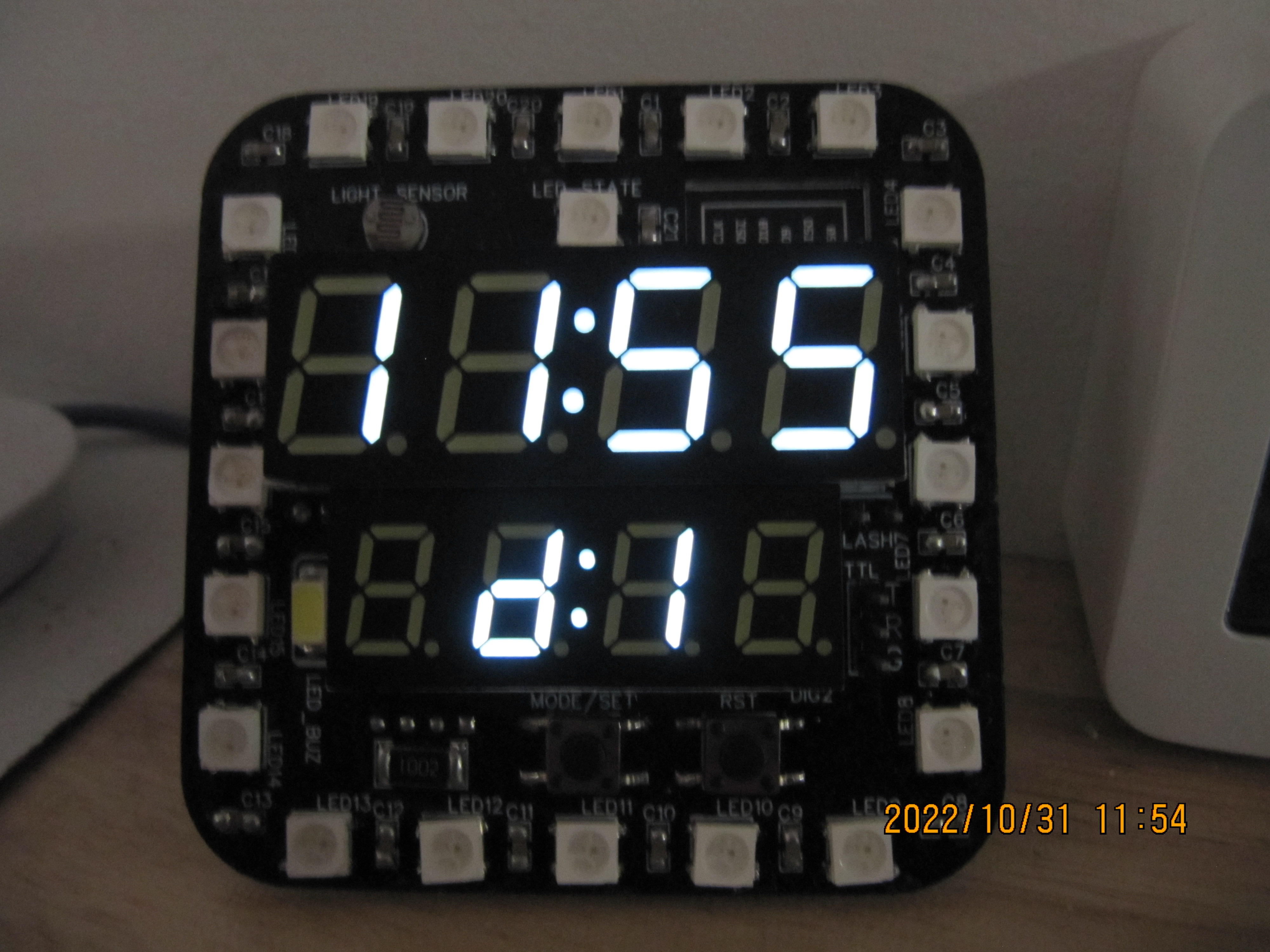 [Improved version] WS2812_Digital_Clock,-EEWorld Reference Design Center